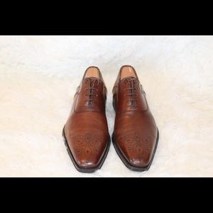 Magnanni brown shoes made In Spain size 7M